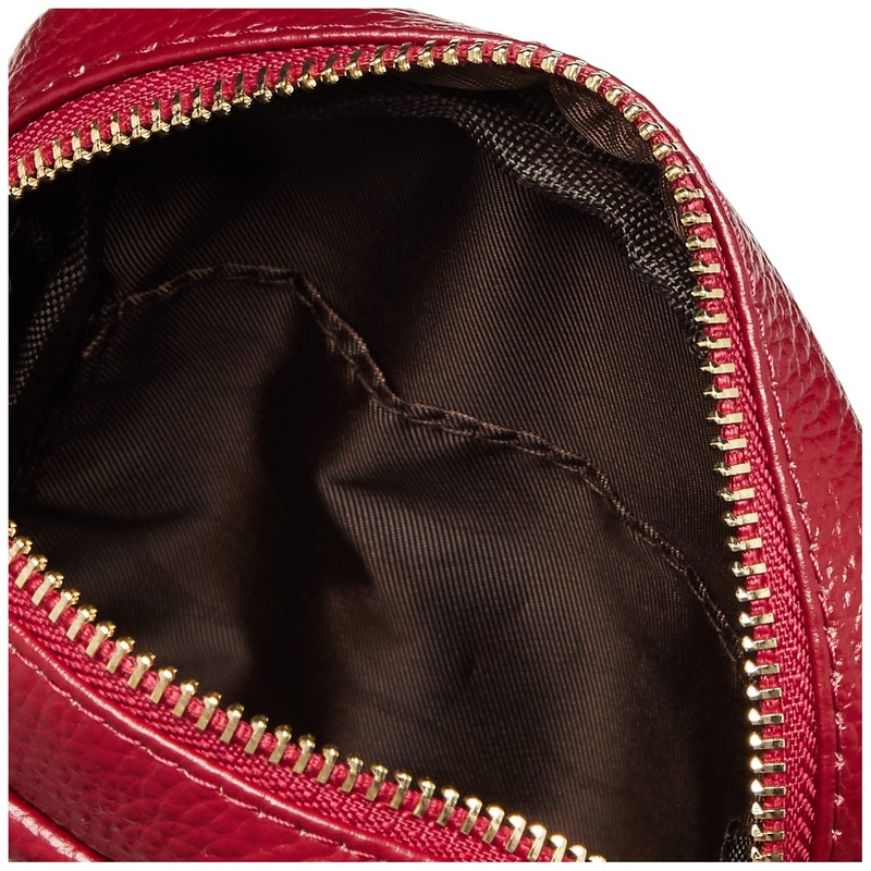 Kuko 2313111303 Shoulder Bag, Shrink Leather, Vertical Mini Shoulder Bag,