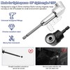 12 x Angle Attachment, 105 Angle Bit Holder, Socket Adapter,
