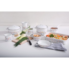 Riess Country 0044-070 Egg Pan Diameter 20 cm Height 4 cm Special Decoration Flora Induction
