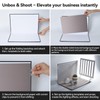UTEBIT 26 Color Photo Backdrop Board 11.7x16.5 Inch Small Shooting