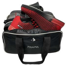 Pyramid Path Double Tote Plus Clear Top Bowling Bag (Holds Shoes)