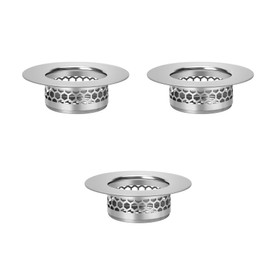Bathroom Sink Strainer, Bathtub Lavatory Sink Drain Strainer Hair Catcher for Laundry, Mop Pool, Utility, Slop, RV Sink, Stainless Steel Drain Filter。Fit Hole Size from 1.5" ，3 Pack (1.3”)