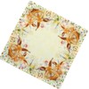 Raebel Tablecloth - Light Yellow / Colourful Embroidery Print Rabbits