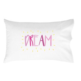 Oh, Susannah Dream Kids Pillowcase Pink Yellow - Fun Toddler Pillow Case (1 20x30 Inch Standard Size Pillowcase) for Toddler Girls