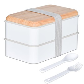 TopEsct Bento Lunch Box for Adults, Lunch Boxes with Dividers, Lunch Box with Cutlery, Breakfast Box, Meal Prep Boxes, Lunch Box (1400 ml)