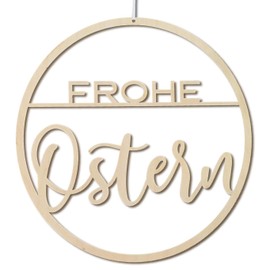 Oster Türkranz - DIY Osterkranz aus Holz - Osterdeko der Haustür und Wand