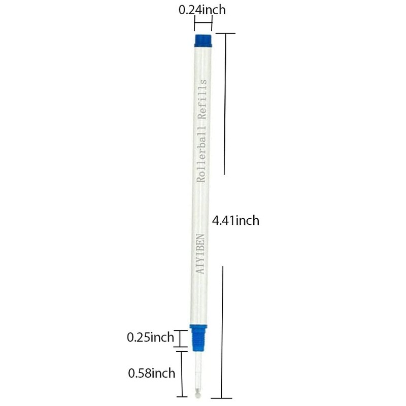 Rollerball Pen Refills - Smooth Writing German Ink and Fine