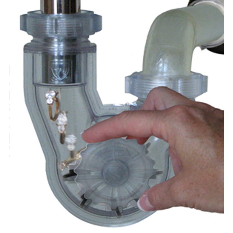 Permaflow Never Clog Transparent Abs 1-1/2" P-Trap (Includes 1-1/2" To