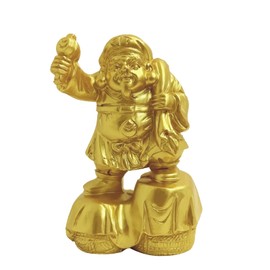 Daikokuten Figurine, Lucky Seven Gods of Fortune Gold, Daikokuten Statue, Buddhist Statue, Figurine, Fortune and Luck Invitation, Abundant Harvest, Auspicious Object, Money Luck, Financial Luck, Feng
