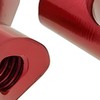 Brake Cable Adjuster Set Aluminium Red Universal Wing Nut Pulley