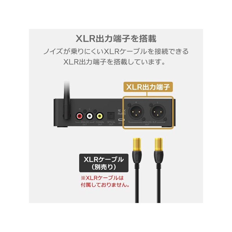 Bluetooth Receiver LDAC Compatible apt-X HD Low Latency USB DAC