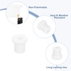 QUARKZMAN Pack of 46 White Rubber Grommets 1/4 Inch (6
