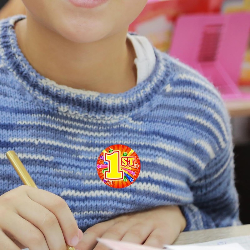 144 1st Place Sports Day Star Stickers - School themed