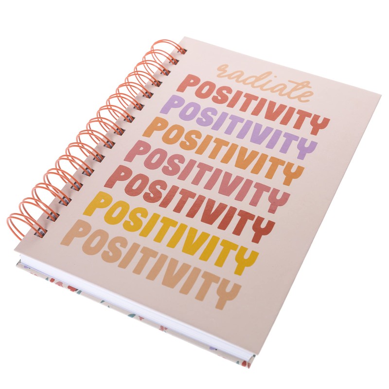 Graphique Spiral Hard Cover Journal - Positivity - 6.25" x