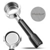 WhaleSiper 51mm Bottomless Portafilter & Puck Screen, 3-Ear Stainless Head,