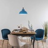 Blue Metal Ceiling Lamp Shade 29cm Easy Fit Light Pendant