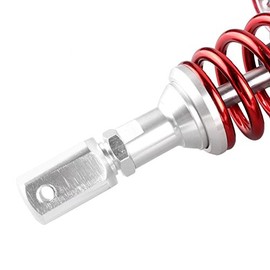 Mallofusa 320mm Pair Rear Motorcycle Shock Absorbers Suspension Eye to Clevis Universal for Kawasaki Honda Yamaha Suzuki Red