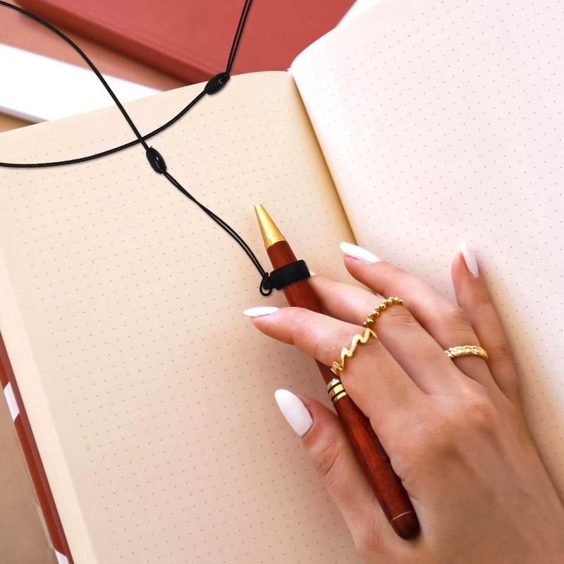 Veemoon 10pcs Pen Lanyards with Ring for Secure Signature Pen