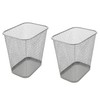 YBM HOME Wire Steel Mesh Trash Can - 3.5-Gallon Waste