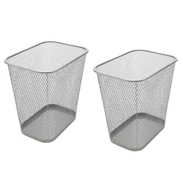 YBM HOME Wire Steel Mesh Trash Can - 3.5-Gallon Waste
