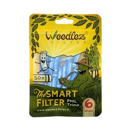Activated Carbon and Pulp Filter - 6.2mm - Weedlez (50) (Blue)