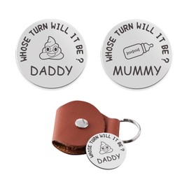 Fun New Parents Decision Coin Gifts for Mom Dad New Parents Pregnancy Gift for Couples Baby Shower First Time Mommy Daddy to Be Christmas Birthday Present