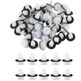 80PCS Car Trim Clips Plastic Fasteners, Universal Auto Panel Fixing Clips Plastic Push Rivets Car Door Retainer Mounting Clips for Car Boots Interior, Auto Parts with Sponge Pad