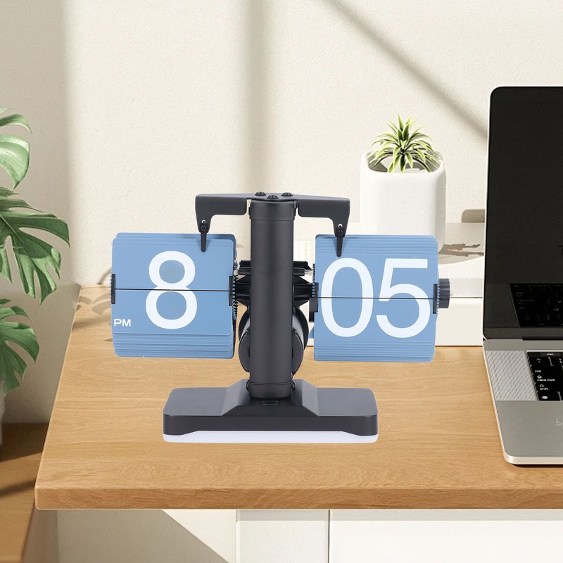 Auto Flip Clock Stylish Look Quiet Operation Adjustable Brightness Flip