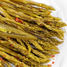 Amish Wedding Hot Pickled Asparagus Tangy Flavor Simple Ingredients 2 Jars