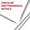 Circular Knitting Needles Set|11 Piece Set of Long Knitting Needles|32