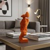 FOLKOR LIFE Thinker Statue Speak No Evil with Soft Velvety