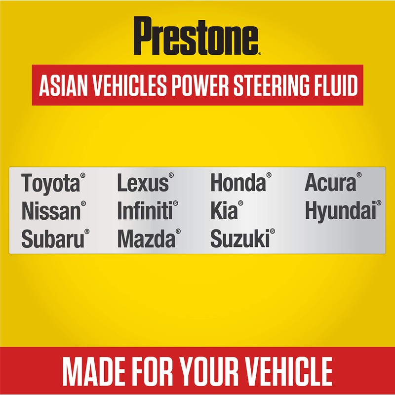 Prestone AS269 Power Steering Fluid for Asian Vehicles - 12