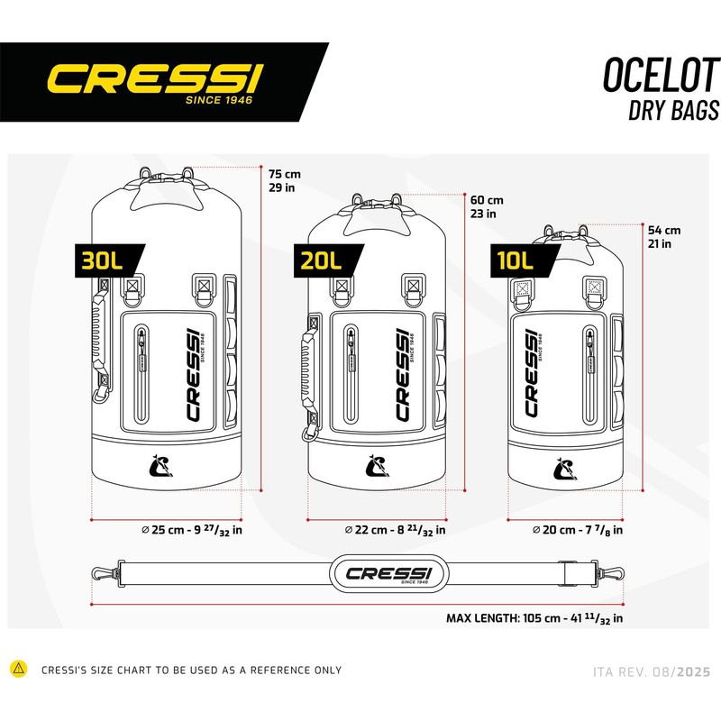Cressi since 1946 - Ocelot Dry Bag - Unisex Dry