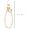 JJLFresheners Gold Women's Imitation Pearl Chain Key Chain Backpack Key