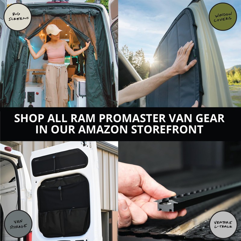 VanEssential Rear Door UPPER Storage Panels (Pair) Designed for Ram