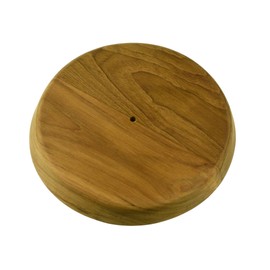 Whitecap Industries 60476 Canted Teak Winch Pad - 6-1/2" Top Diameter, 15° Angle