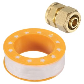 sourcing map Brass G1/2 OD x G1/2 Female Compression Connector Fitting, Pipe Tube Fitting Reducer for Plumbing Fuel Oil Air Gas Connection