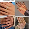 WEDDINEN 3-Pack Ouras Ring Stack Silver Stacking Rings for Ouras