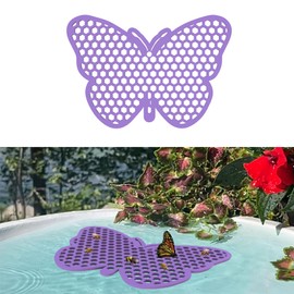 Bee Pontoon Bee Watering Station, Butterfly Watering Station, Garden Decor - Butterfly - Purple - 1 Pc