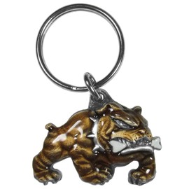 Siskiyou Automotive Metal Key Chain Bulldog with A Bone Enameled Details