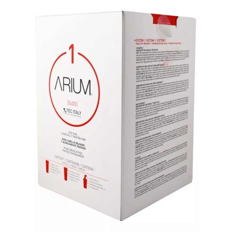 Tec Italy Kit Arium 1 Cabello Delgado Y Químicamente Tratado