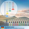 valonic Kraken Reflective Elastic Straps with Hooks, Set of 10,