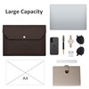 VANRA 1 Piece PU Leather Expanding File Folder Organizer Document