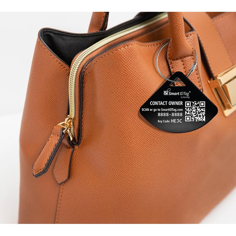 Dynotag® Express Series Solid Metal Web Enabled Smart Bag Tag