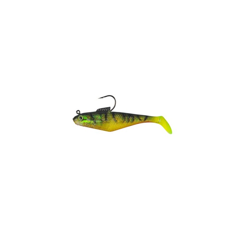 Berkley PowerBait Pre-Rigged Swim Shad,Perch,3" (5 Count)