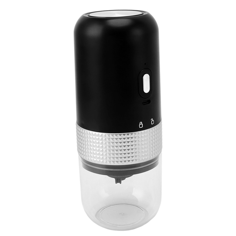 Black Coffee Bean Grinder Dry Wet Dual Use 1500mAh Small