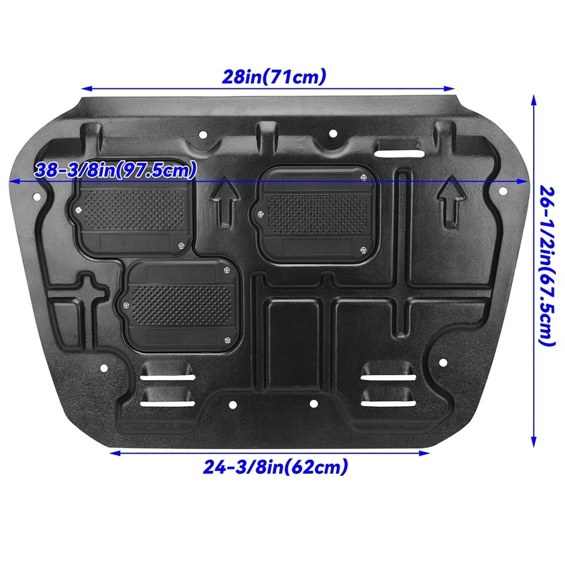 KUAFU Engine Splash Shield Compatible with 2016-2020 Honda Civic Sedan
