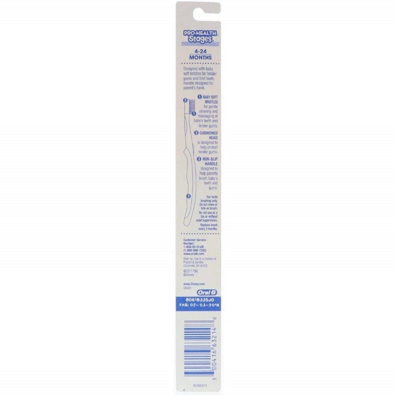 Oral-B Toothbrush, Stages 1 (4-24 Months), Baby Soft S1, 1