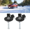 KIMISS Car Hood Locks, 2pcs Universal Aluminum Alloy Engine Hood