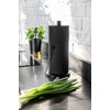 WENKO Clayton Kitchen Roll Holder, Black Outdoor Kitchen Roll Holder